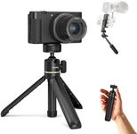 SMALLRIG Mini Tripod for Camera, Small Vlogging Travel Tripod 360° Ball Head, Desk Tripod Stand for Webcam, Handheld Tripod for Canon g7x, for Sony Zv1 and Phone