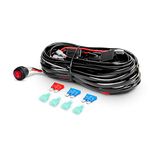 Nilight LED Light Bar Wiring Harness Kit 12V On off Switch Power Relay Blade Fuse for Off Road LED Work Light Bar,2 years Warranty