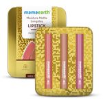 Mamaearth Moisture Matte Long Stay Lipstick Minis Gift Set - Nude Perfection | 8 Hour Moisture Lock | Up to 12-Hour Long Stay | Smudge Proof | Travel-Friendly