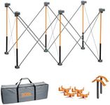 Bora Centipede 2x4 Feet Work Stand and Portable Table | Sawhorse Support with Folding, Collapsible Steel Legs, CK6S, Orange/Black