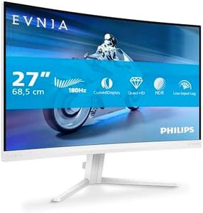 PHILIPS Evnia 27M2C5501-27 inch QHD curved gaming monitor, 180 Hz, 1 ms GtG, FreeSync Premium (2560x1440, 2x HDMI 2.0, 1x DisplayPort1.4) white