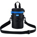 JJC Water Resistant Deluxe Lens Pouch Case Bag, Compatible with Canon RF 85mm f2 Macro/EF 100-300mm/ EF 75-300mm III USM/EF 135mm 2L /24-70mm 4L is USM, NK 70-300mm f4-5.6G/ 55-300mm 4.5-5.6
