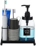 Mouthwash Dispenser with Toothbrush