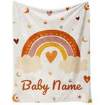 EOBIBIFUN Personalized Blankets with Name Custom Blanket for Adult Kids Baby Customized Blanket Monogrammed Blankets Gifts for Women Men Girls Boys