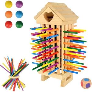 NEUFOOD Juguetes Niños 3 Años, 77 Piezas Juegos de Mesa. Juegos educativos niños, Juego de Motricidad Fina, Juego Familiar Juego de Viaje para Niños, Juegos de Mesa Niños 3 4 5 6 7 Años