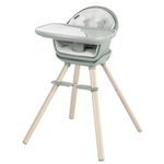 Maxi-Cosi Moa 8-in-1 High Chair, removable kitchen booster, converts to stool, table and chair, easy to clean, Classic Green