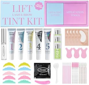 Lomansa Lash Lift and Color Kit, Eyelash Lift Kit with Black Color, Gentle DIY Lash Perm & Dye Set for Beginners, Salon Quality and Long Lasting 4 Weeks