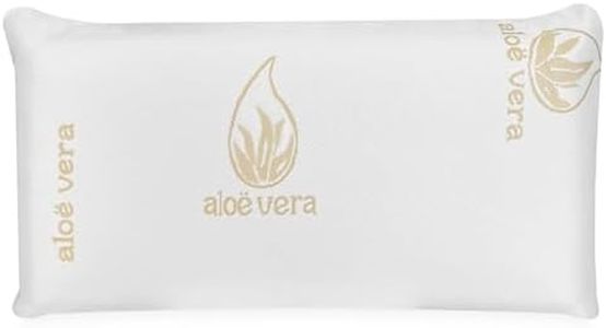 amuéblate online - Almohada Viscoelástica Visco Aloe Vera | Máximo Confort y Excelente Adaptabilidad con Propiedades Antiestrés | 80 x 40 cm