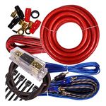 Complete 3500W Gravity 4 Gauge Amplifier Installation Wiring Kit Amp Pk1 4 Ga Red - for Installer and DIY Hobbyist - Perfect for Car/Truck/Motorcycle/Rv/ATV