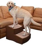 Pet Gear Easy Step II Pet Stairs, Extra Wide, Chocolate