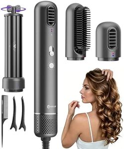 3-in-1 Air Hair Styler Set, Dual-Direction Air Curler 110,000 RPM High-Speed Hair Dryer Brush with 8M Negative Ions All-in-One Hair Styling Tool for Curling, Straightening & Volumizing