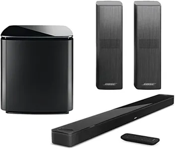 Bose Home Theater System Smart Ultra Dolby Atmos Soundbar, Bass Module 700 2X Surround Speakers 700, Black