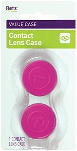 Flents Contact Lens Case, Small Travel Sized, Leak-Proof Design, Soft Grip, Durable and Sturdy Design, Colors May Vary