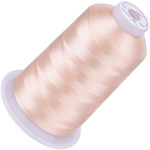 Simthread Embroidery Thread 5500 Yards Linen 307, 40wt 100% Polyester for Brother, Babylock, Janome, Singer, Pfaff, Husqvarna, Bernina Machine