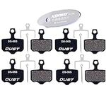 CYCEARTH 4 Pairs Bicycle Bike Disc Brake Pads for SRAM Avid Elixir E1 E3 E5 E7 E9 CR XO XX DB1 DB3 DB5 Nutt Oil Brake(Semi-Metallic/Sintered Metal) (Semi-Metallic)