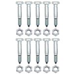 HAKATOP 5 PK 1/4" 53200500 Shear Bolts and Nuts Replacements for Ariens 05907100, 51001600 Snow Blower