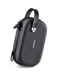 UGREEN Travel Accessories Bag, Portable Cable Organiser Bag Travel Electronics Organiser Small Gadget Cable Bag Cable Pouch, Hard Case for Cable Charger Adapter Power Bank Hard Drive(Black)