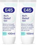 E45 Itch Relief Gel 100ml – Face and Body Gel for Dry Skin - Itchy Skin and Irritated Skin - Cooling Gel to Soothe Itchy Skin - Perfume-Free (Pack of 2)