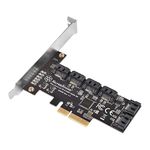 SilverStone Technology ECS06 6 Port SATA Gen3 (6Gbps) Non-RAID PCI Express Gen3 x2 Card