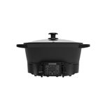 BLACK+DECKER 7-in-1 Digital Multicooker, 7QT Family Size, Ceramic Nonstick, Neat ’N Clean™ Technology, Slow Cook, Steam/Boil, Precision Roast, Sear/Sauté, Rice, Sous Vide, Keep Warm,