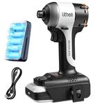 Litheli Cordless Impact Driver, 1/4 Inch Brushless Screwdriver, 230Nm Max Torque, Variable Speed Screwdriver with LED Work Lights, 3 Modes, Auto-Stop for Repairs and DIY Projects, Incl. 2.0Ah Battery