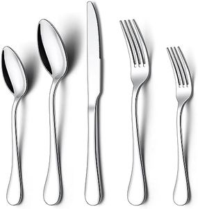 Onader 60-Piece 18/10 Silverware Set, Stainless Steel Flatware Cutlery Set for 12