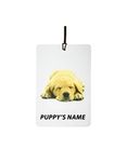 Personalised Labrador Puppy Car Air Freshener (Custom Cute Canine/Fun Xmas Christmas Stocking Filler/Secret Santa/Unique Novelty Scented Pet Animal Gift)