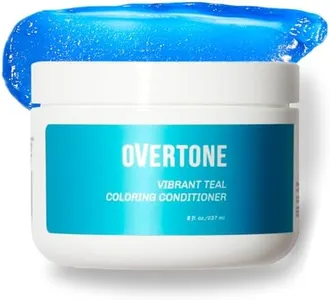 Overtone Color Depositing Semi-Permanent Hair Dye Conditioner - 8 oz For Natural & Color-Treated Hair, Moisturizing Shea Butter & Coconut Oil - Vegan & Cruelty-Free, Vibrant Teal