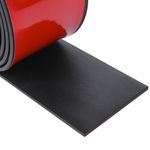 Neoprene Rubber Strips Self Adhesive Solid Rubber Sheets, Rolls & Strips for DIY Gaskets Crafts Pads Seals Warehouse Flooring Rubber Strip with Adhesive Backing (3” Wide x 1/8" Thick x 10' Long)