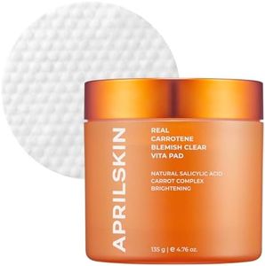 APRILSKIN Carrotene Clarifying Pads | Oily, sensitive, acne-prone skin | Vegan, Cruelty-Free, exfoliating, fights acne & pore-tightening | 60 Pads | No sulfates and Artificial Fragrance