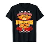 Powered By Burgers And Fries Fun Cool Cartoon Gift T-Shirt