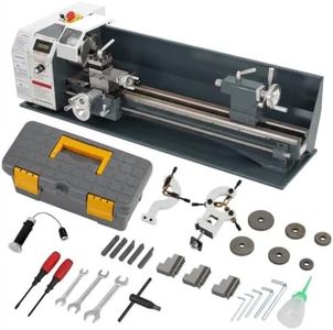 Mini Metal Lathe 9x30 Inch – 1100w Powerful Motor, 0-3000 RPM Variable Speed, Precision Benchtop Lathe with 3-Jaw Chuck, Metal Gears & Accessory Tool Kit