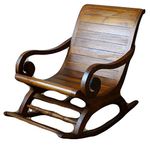 TAYYABA ENTERPRISES Rocking Chair Rocking Chair for Adult|SHEESHAM Wood Rocking Chair for Living Room