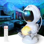 GOUFUC Astronaut Galaxy Projector Upgrade Star Nebula Projector with Moon Lamp Remote 360°Adjustable Timer Night Light for Kids Bedroom Gifts for Christmas Birthdays Valentine's Day