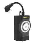 STANLEY31214 TimeIt Outdoor Twin Grounded 2-Outlet Mechanical Timer