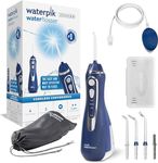 Waterpik Cordless Advanced Water Flosser, 3 Pressure Settings, Dental Plaque Removal Tool, Ideal for Travel or Small Bathrooms, USB Charger, Blue, WP-583UK