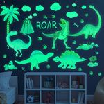 Dinosaur Wall Decals Glow in The Da