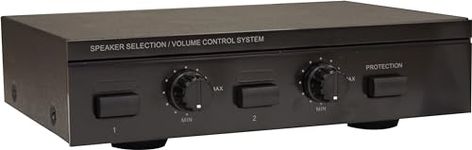 EAUDIO 2 Way Speaker SELECTOR with Volume Control and IMPEDANCE Protection