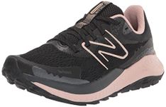 New Balance Women's DynaSoft Nitrel V5 Trail Running Shoe, Black/Pink Sand, 9.5 Wide US