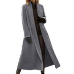 Plus Size Coats, Fashion Women'S Casual Solid Color Long Sleeve Woolen Coat Winter Women Wool Coat 10 Uk Ladies Coat 16 Jacket Padded 3/4 Length Jacket Hooded Coat (M, Gray)