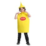 Mustard Costume Kids Yellow Mustard Food Costumes 10-12 Years