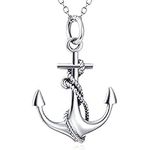 LUHE Anchor Necklace Sterling Silve