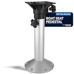 Five Oceans Boat Seat Pedestals, Pedestal Boat Seat Base, Adjustable Height from 19-25 inches, 360 Degree Seat Base Rotation, Premium Marine-Grade Aluminum with E-coating Finish, Pontoon Boat - FO4476