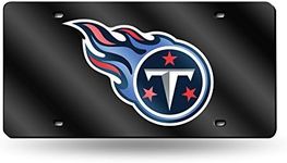 Rico Industries NFL Tennessee Titans Laser Inlaid Metal License Plate Tag, 6 x 12-inches