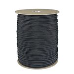 PARACORD PLANET Brand Nylon 550lb Type III Commercial Grade 7 Strand Paracord Made in USA 1000 Ft Spools (Black)