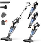 Hihhy Vacuum Cleaners, Stick Vacuum Corded, 4-in-1 Handheld Small Vacuum Lightweight, 20Kpa Powerful Suction 600W Portable Mini Hand Held Vac for Home Pet Hair Hard Wood Floor