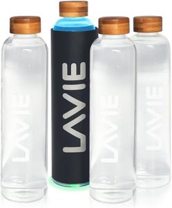 LaVie Pure Purificateur d'eau Innovant à Lumière UVA. Pack 1 Purificateur + 4 Bouteilles d’1 Litre. Transformez Votre Eau du Robinet en Eau Douce et Délicieuse en 15 Min Couleur: Anthracite (Noir, 4l)