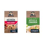 QUAKER High Protein Triple Berry Instant Oatmeal (6 Packets x 38 g), 228 g and Quaker