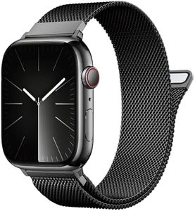 Magnetic Milanese Loop - Compatible with Apple Watch Bands 40mm 41mm 44mm 45mm 38mm 42mm Ultra/2 49mm Women Men,Stainless Steel Mesh Metal Strap for iWatch Bands Series 9 8 7 6 5 4 3,SE 2nd Generation