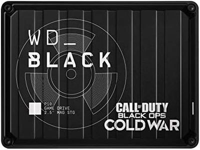 Western Digital Black 2TB P10 Game Drive Call of Duty Special Edition: Black Ops Cold War, Portable External Hard Drive HDD, Compatible with Playstation, Xbox, and PC - WDBAZC0020BBK-WESN